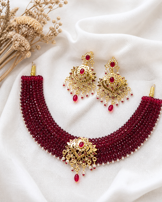 AARZOO RUBY CHOKER (Copy)