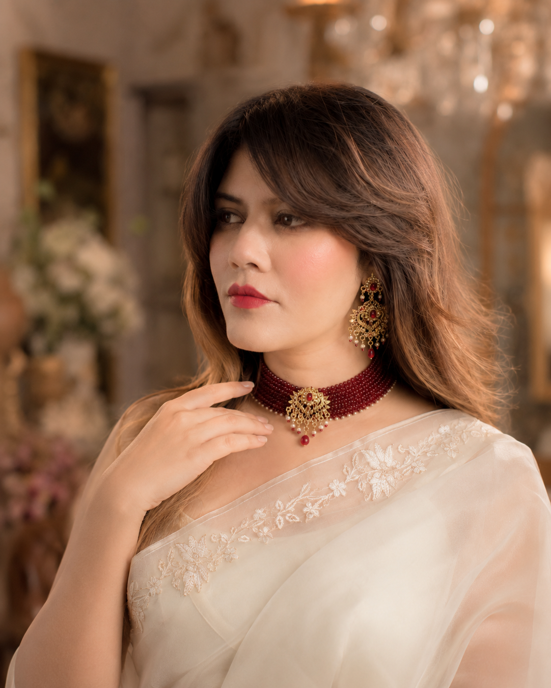AARZOO RUBY CHOKER (Copy)